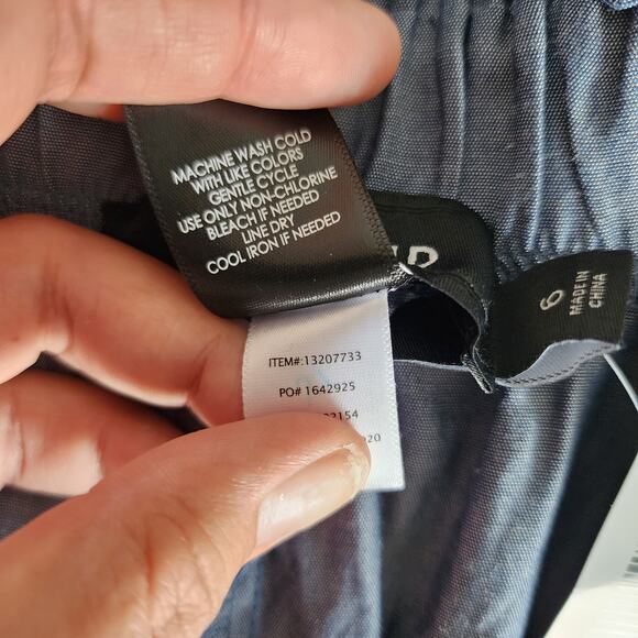 Torrid Plus Size Self Tie Paperbag Waist Mid Short in Chambray Blue Size 6X - Picture 8 of 11